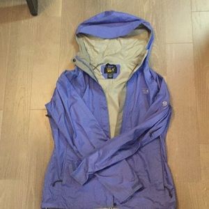 Mountain Hardwear rain jacket, periwinkle.